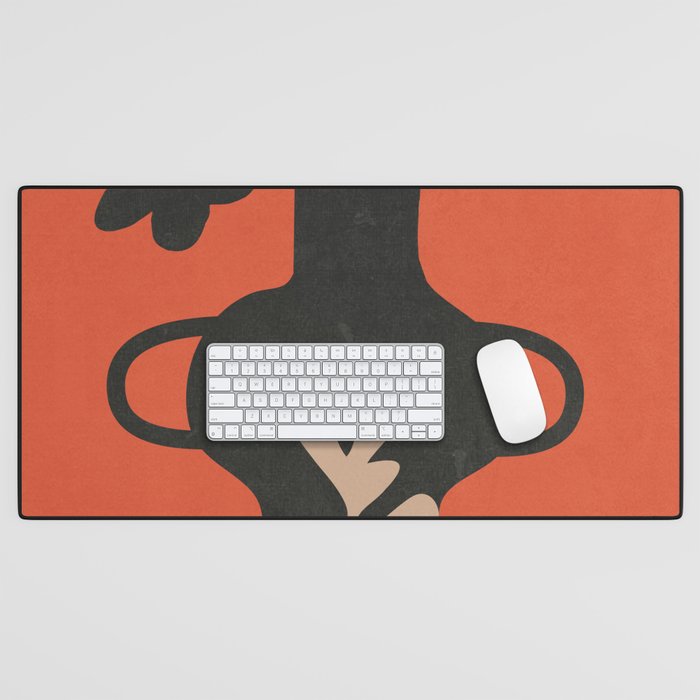 Floral Silhouette 5 Desk Mat Gallery Image 1