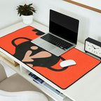 Floral Silhouette 5 Desk Mat Gallery Image 2