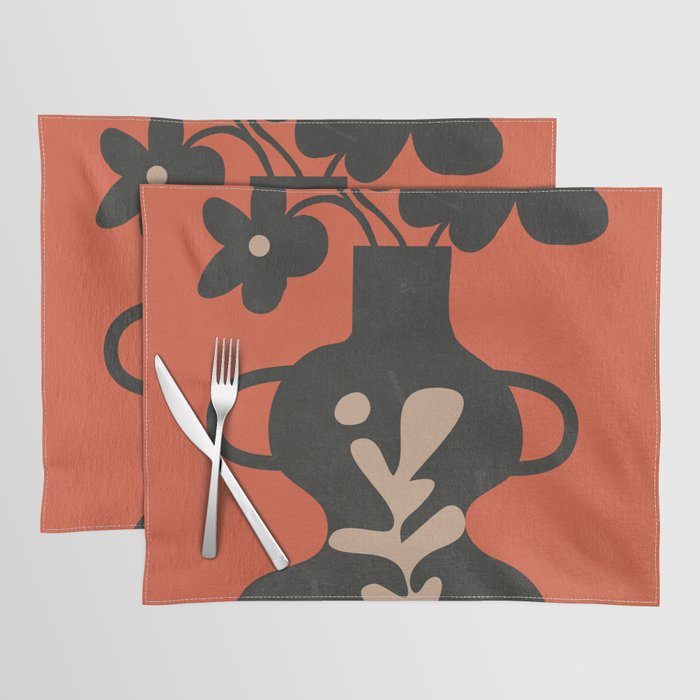 Floral Silhouette 5 Placemat Gallery Image 1