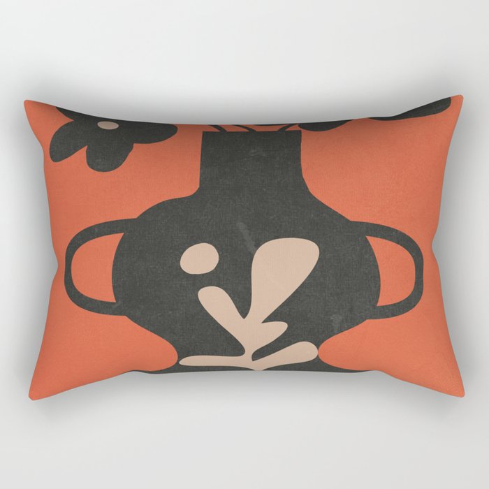 Floral Silhouette 5 Rectangular Pillow Gallery Image 2