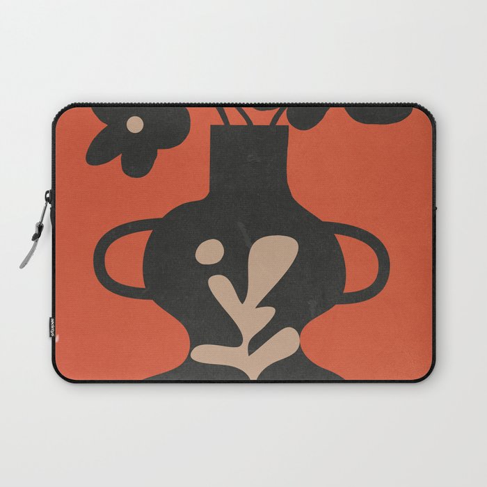 Floral Silhouette 5 Laptop Sleeve Gallery Image 1