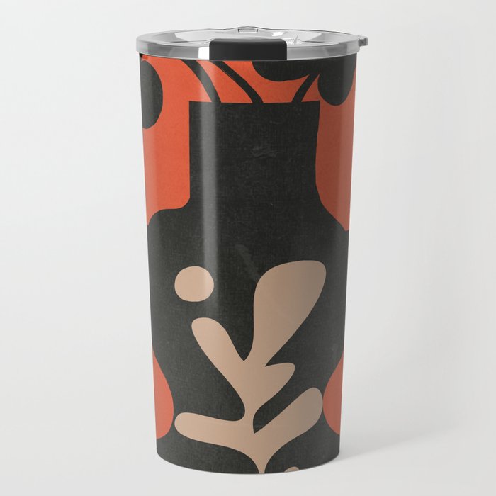 Floral Silhouette 5 Travel Mug Gallery Image 1