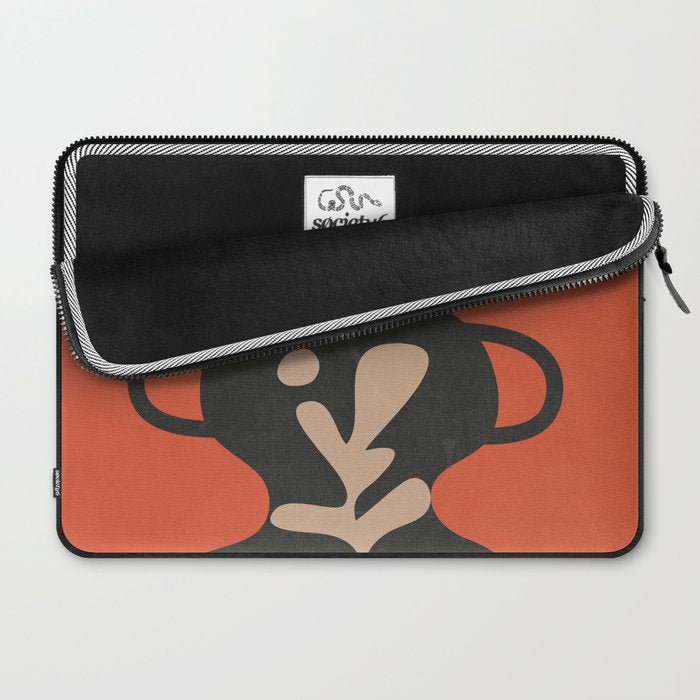 Floral Silhouette 5 Laptop Sleeve Gallery Image 2