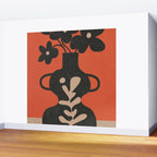 Floral Silhouette 5 Wall Mural Gallery Image 2