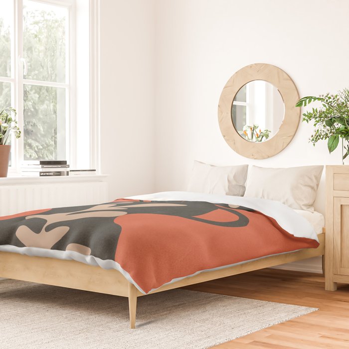 Floral Silhouette 5 Duvet Cover Gallery Image 2