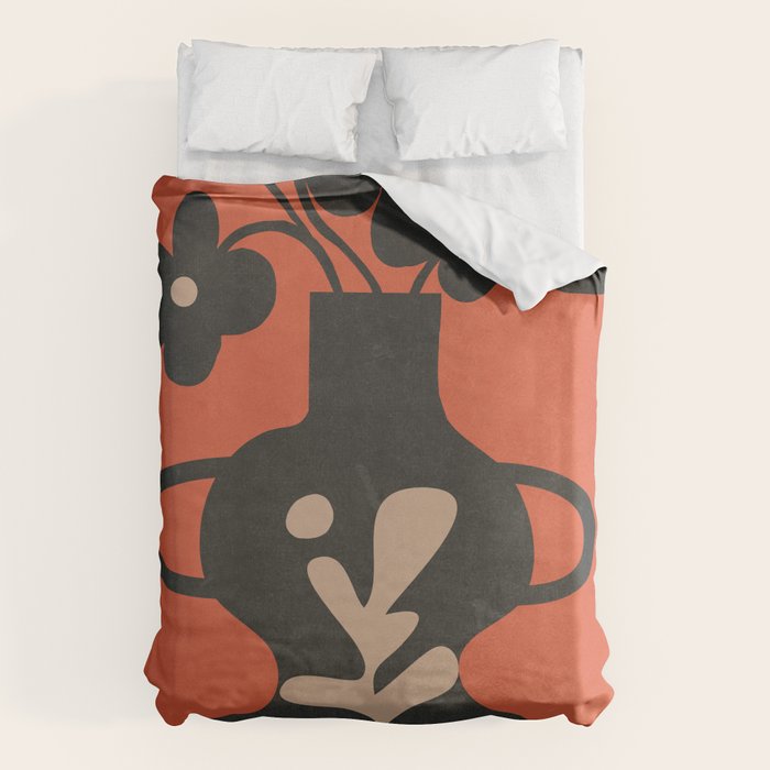 Floral Silhouette 5 Duvet Cover Gallery Image 6