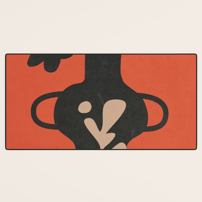 Floral Silhouette 5 Desk Mat Gallery Image 3
