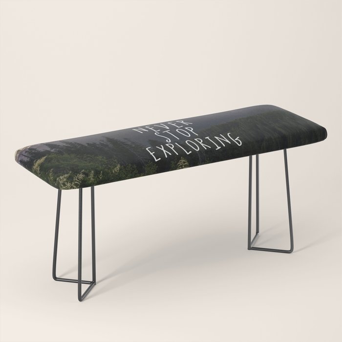 Never Stop Exploring - Nature Photography Bench Gallery Image 1
