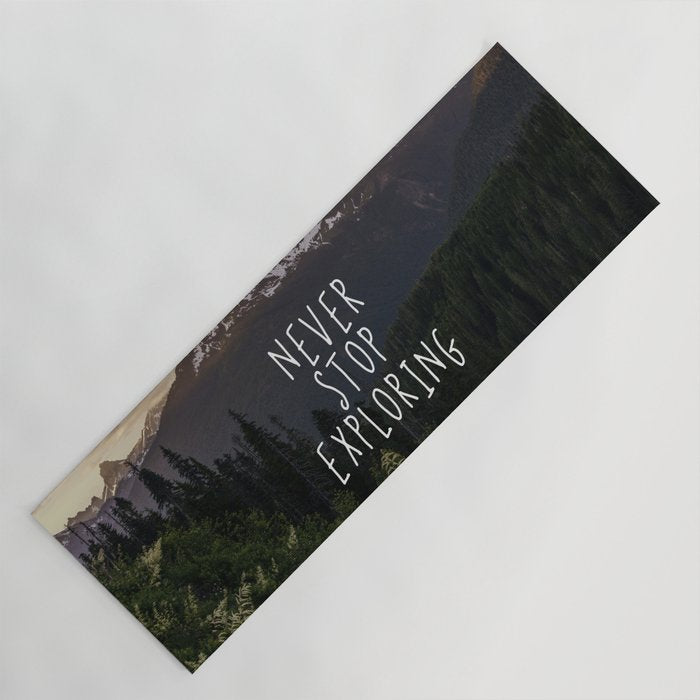 Never Stop Exploring - Nature Photography Yoga Mat Gallery Image 1