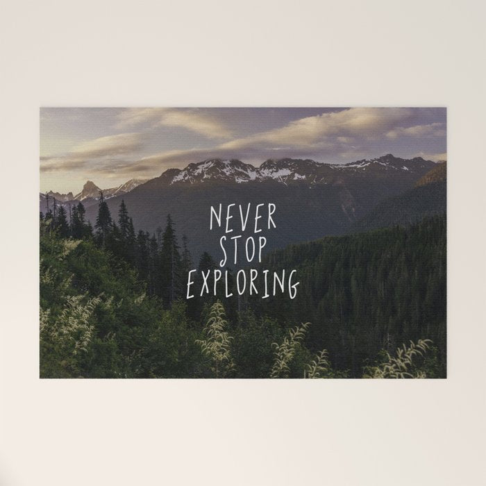 Never Stop Exploring - Nature Photography Welcome Mat Gallery Image 1