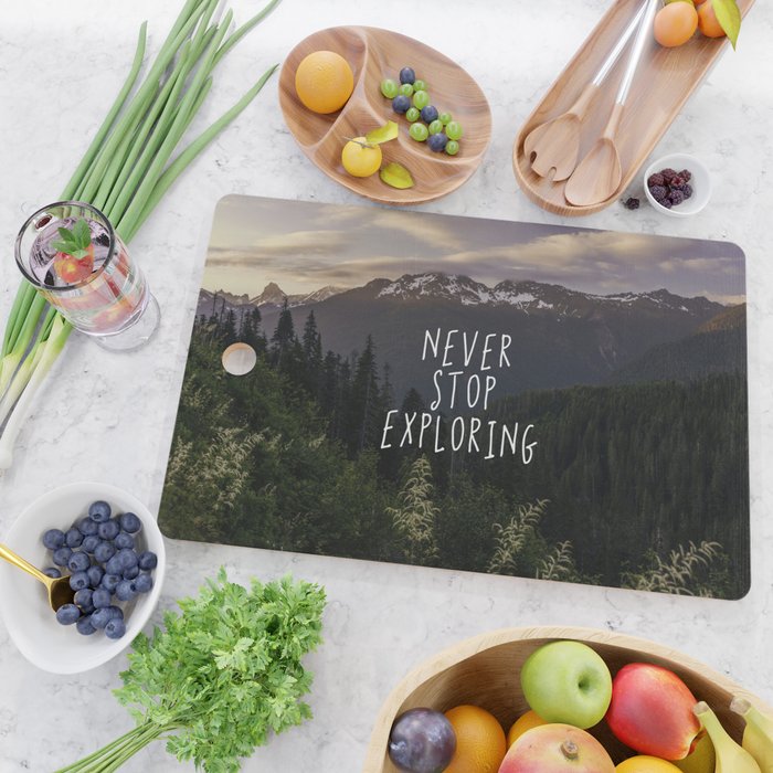 Never Stop Exploring - Nature Photography Cutting Board Gallery Image 2