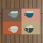 Catpuccino 2x2 Outdoor Rug Gallery Image 1