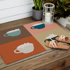 Catpuccino 2x2 Outdoor Rug Gallery Image 2