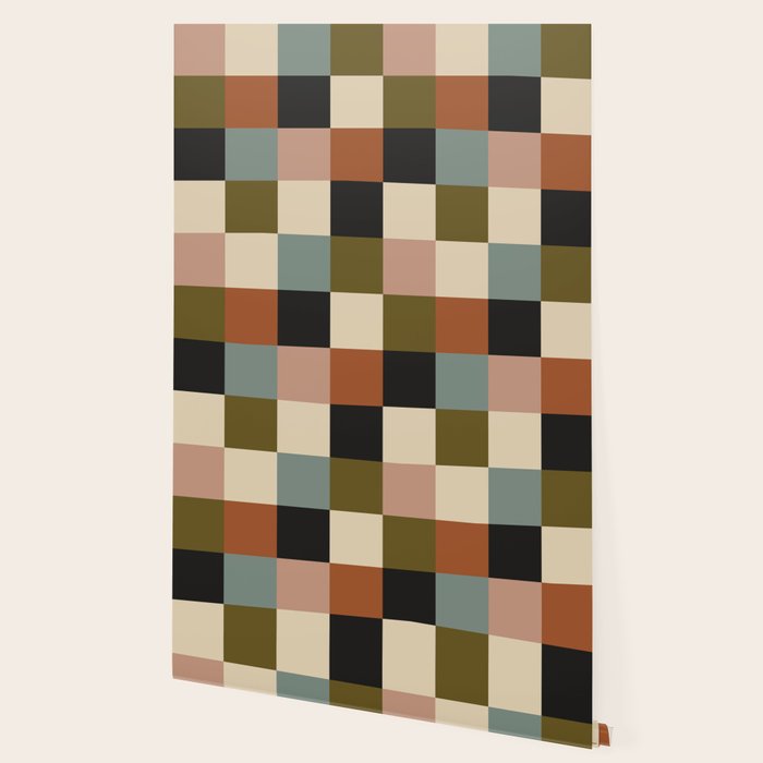Bold Colorful Checks Pattern - Large II Wallpaper Gallery Image 2