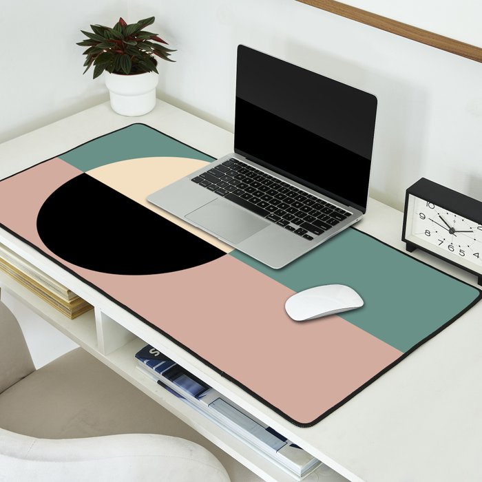 Color Block Abstract XIX Desk Mat Gallery Image 2