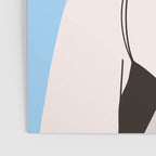 Graceful Gesture - Modern Minimalist Portrait with Heart Poster Gallery Image 3
