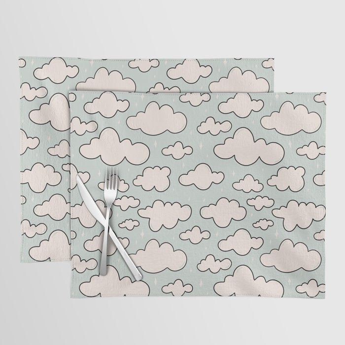 Cloud Print Placemat Gallery Image 1