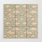 Cloud Print Wood Wall Art Gallery Image 1