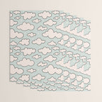 Cloud Print Wrapping Paper Gallery Image 3