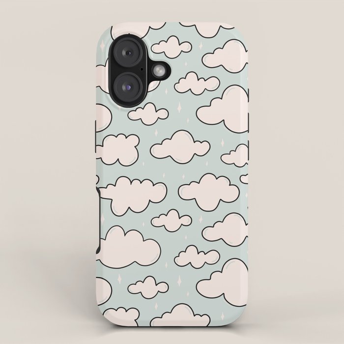 Cloud Print iPhone Case Gallery Image 1