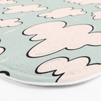 Cloud Print Bath Mat Gallery Image 3