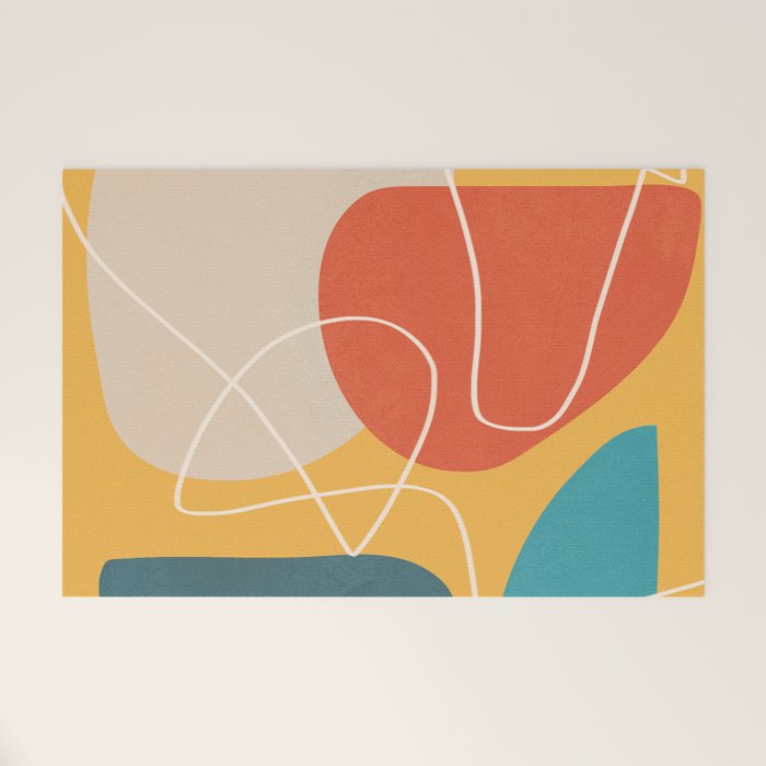 Minimal Colorful Abstract Shapes 11 Welcome Mat Gallery Image 1