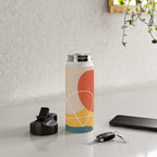 Minimal Colorful Abstract Shapes 11 Water Bottle Gallery Image 4