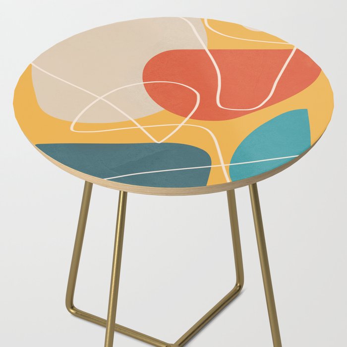 Minimal Colorful Abstract Shapes 11 Side Table Gallery Image 2