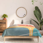 Minimal Colorful Abstract Shapes 11 Comforter Gallery Image 3