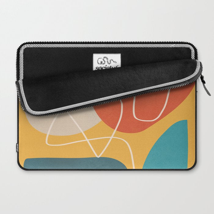 Minimal Colorful Abstract Shapes 11 Laptop Sleeve Gallery Image 2