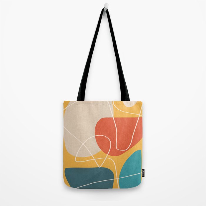 Minimal Colorful Abstract Shapes 11 Tote Bag Gallery Image 2
