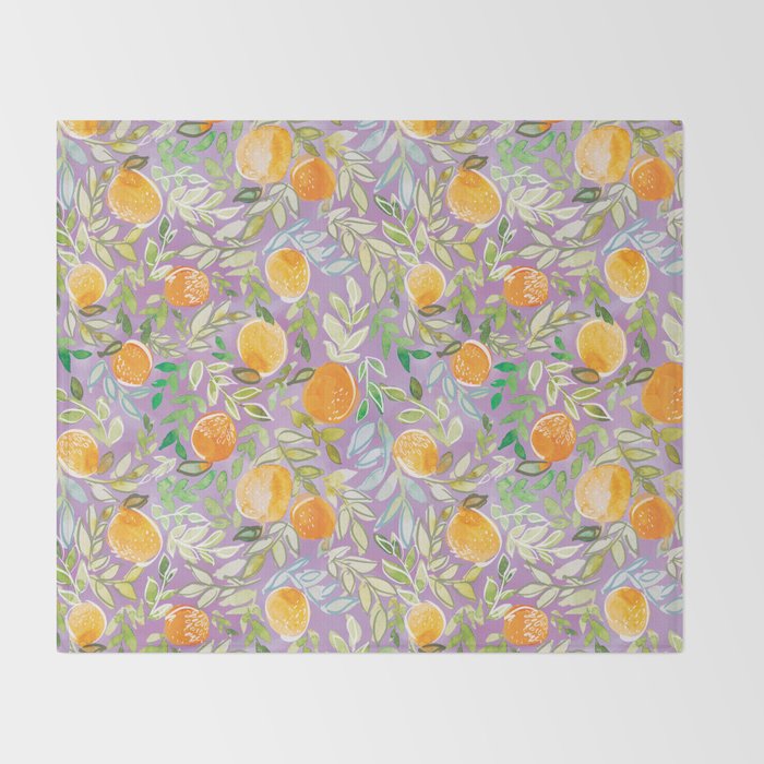 Citrus Sunrise Throw Blanket Gallery Image 2