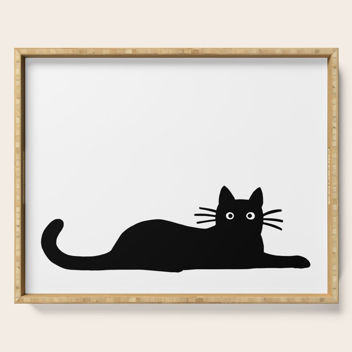 Black Cat(s) Serving Tray Gallery Image 1
