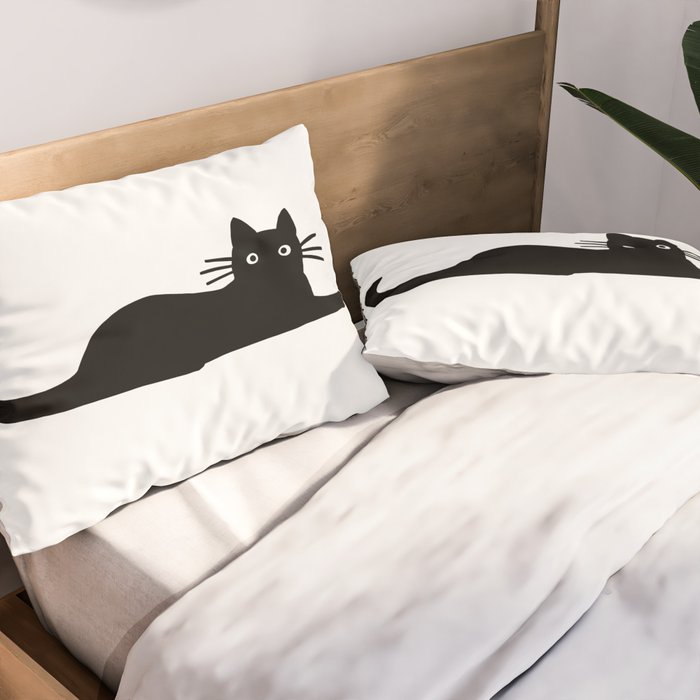 Black Cat(s) Pillow Sham Gallery Image 2