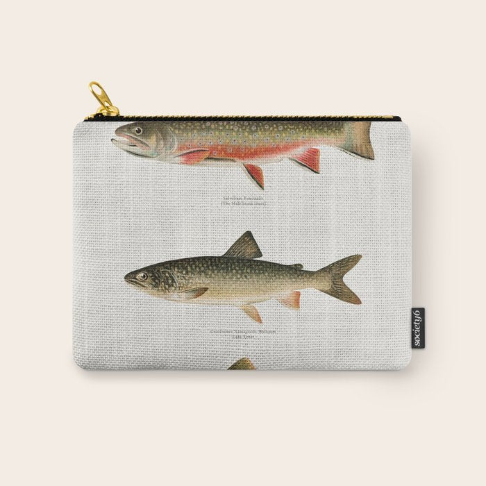 Illustrated North American Freshwater Trout Game Fish Identification Chart Carry All Pouch Gallery Image 1