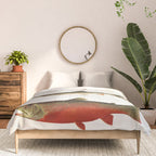 Illustrated North American Freshwater Trout Game Fish Identification Chart Comforter Gallery Image 3