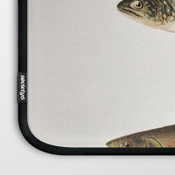 Illustrated North American Freshwater Trout Game Fish Identification Chart Laptop Sleeve Gallery Image 3
