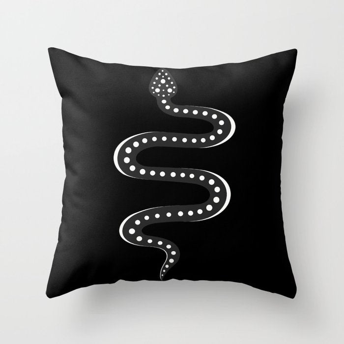 Minimal Snake XV Throw Pillow Gallery Image 6