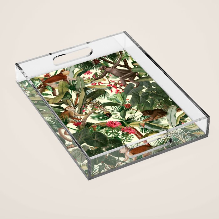 Monkey Forest Acrylic Tray Gallery Image 1