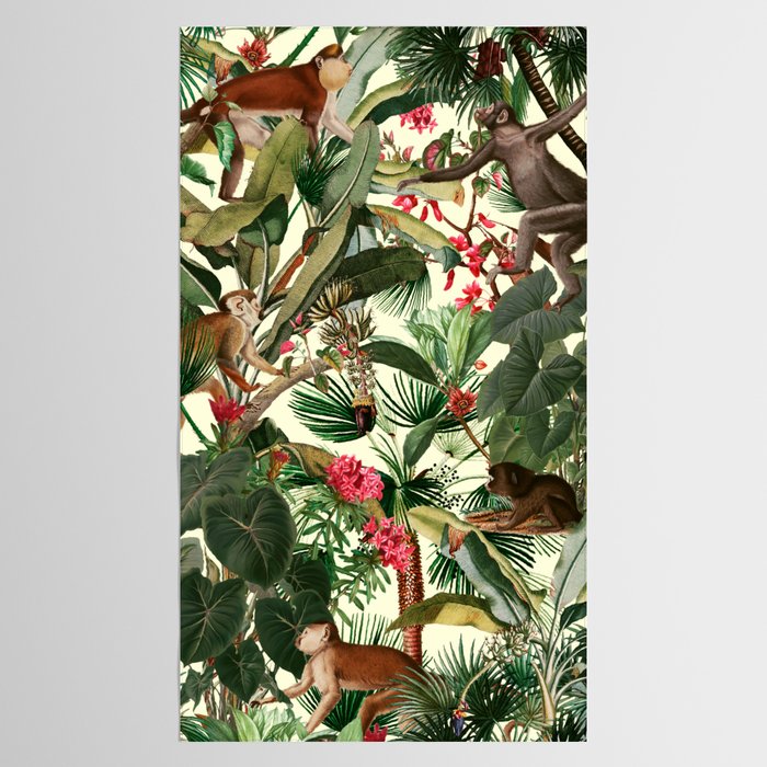 Monkey Forest Tablecloth Gallery Image 2
