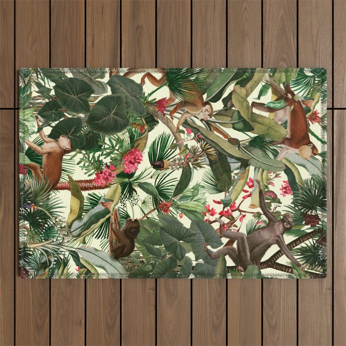 Monkey Forest Outdoor Rug Gallery Image 1