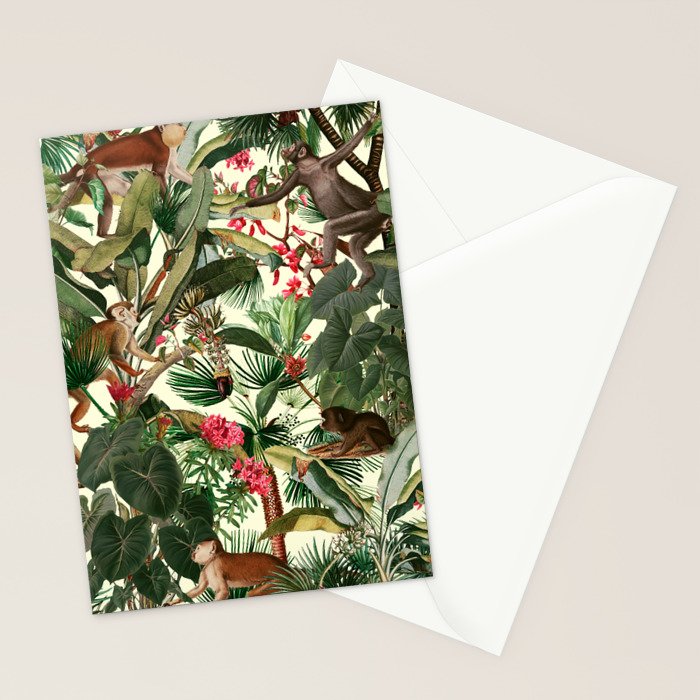 Monkey Forest Stationery Card Gallery Image 2