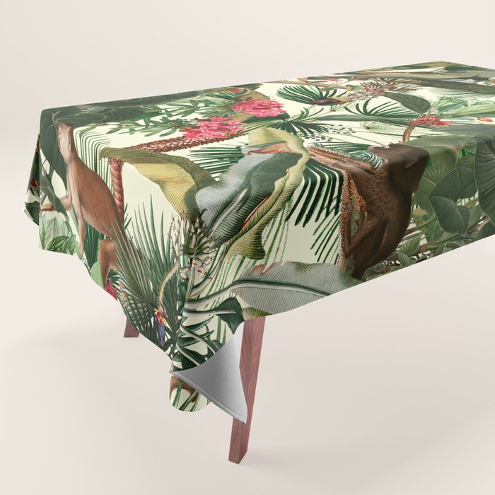 Monkey Forest Tablecloth Gallery Image 1