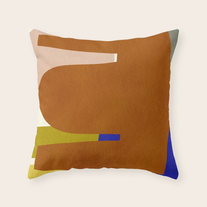 Abstract E014 Throw Pillow Gallery Image 1