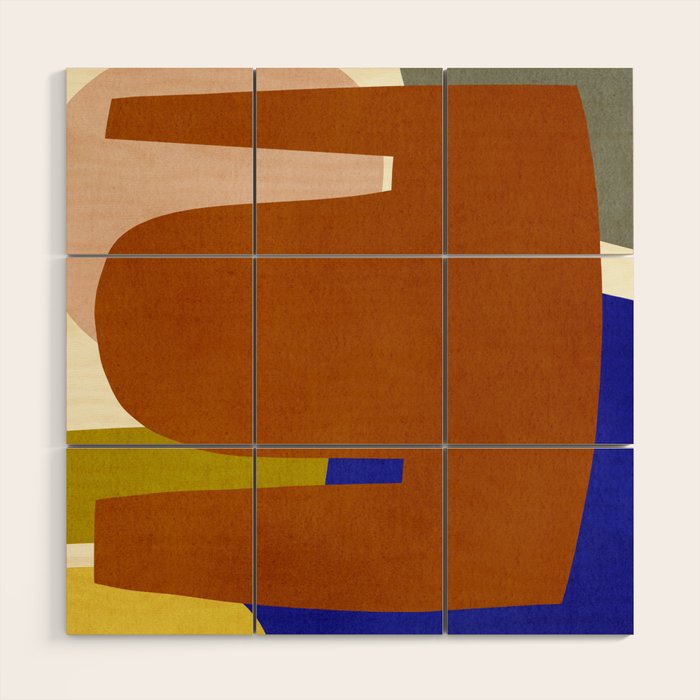 Abstract E014 Wood Wall Art Gallery Image 1