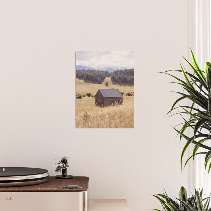 Old Montana Schoolhouse x Montana Landscape Photography Poster Gallery Image 2