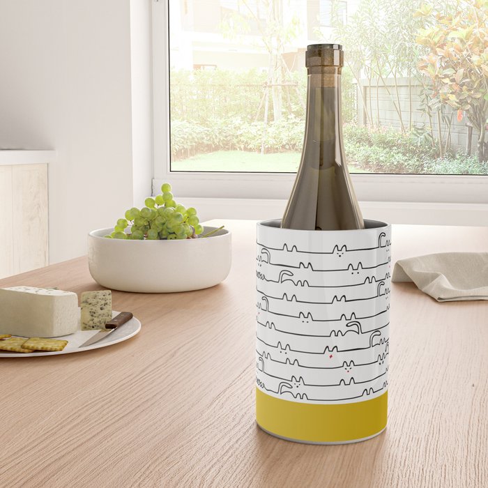 yellow meouw Wine Chiller Gallery Image 4