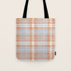 fall plaid - warm neutrals Tote Bag Gallery Image 1