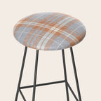 fall plaid - warm neutrals Stool Gallery Image 2