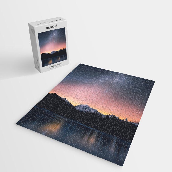 Milky Way Stars Mountain Landscape Jigsaw Puzzle Gallery Image 2